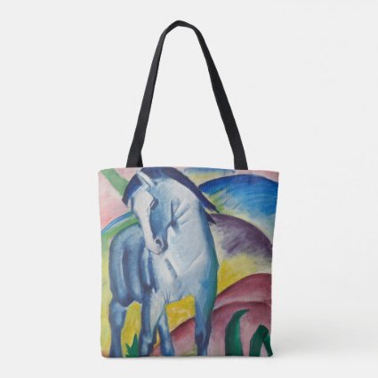 Blue Horse by Franz Marc, Vintage Fine Art Tote Bag