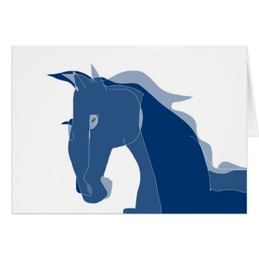 Blue Horse Cards (Front Horizontal)