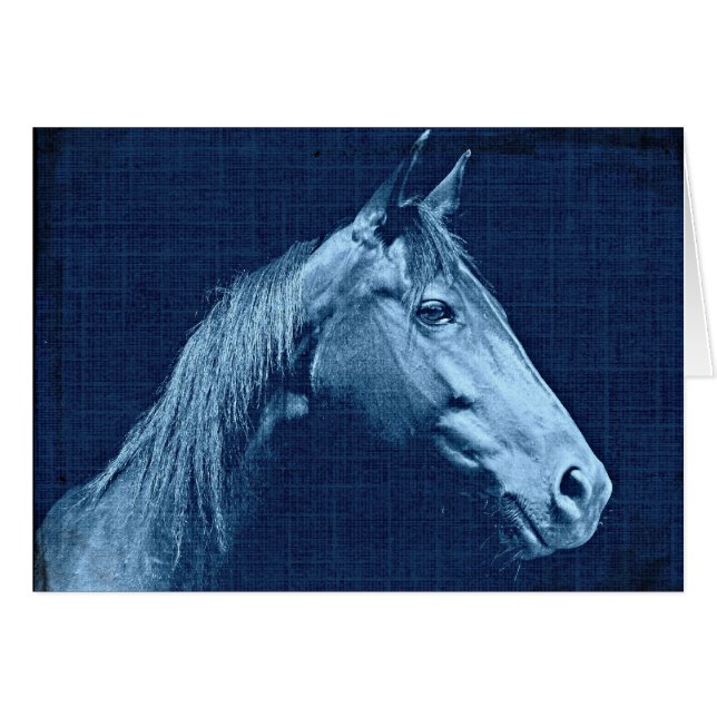 Blue Horse Cards (Front Horizontal)