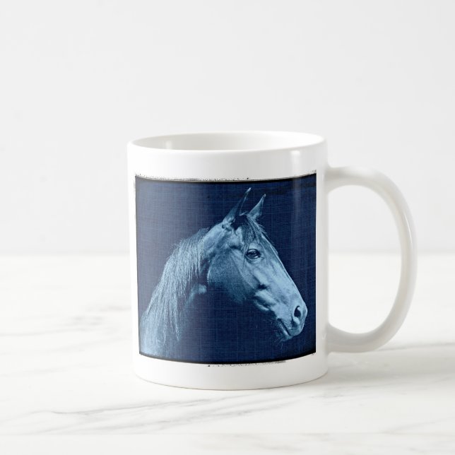 Blue Horse Coffee Mug (Right)