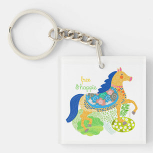 Blue horse Collection keychain. Keychain