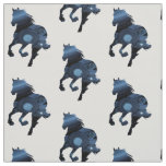 Blue Horse Custom Cotton Twill (58" width) Fabric