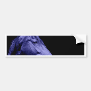 Blue Horse Design Bumper Sticker