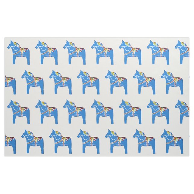 Blue Horse Fabric (Fat Quarter)