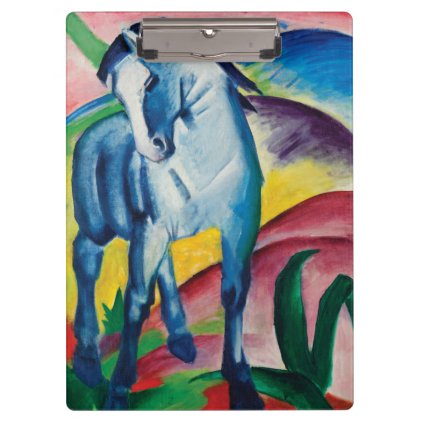 Blue Horse I by Franz Marc Clipboard