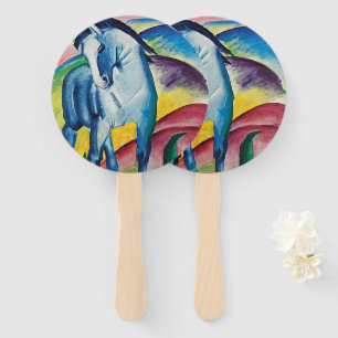 Blue Horse I by Franz Marc  Hand Fan