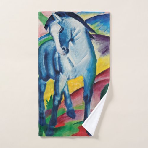 Blue Horse I by Franz Marc Hand Towel