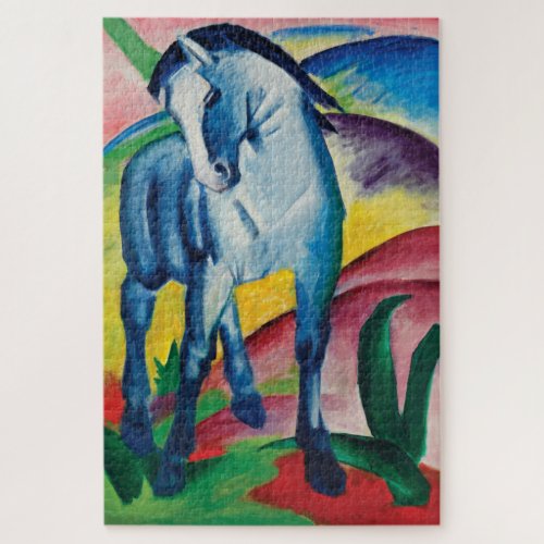 Blue Horse I by Franz Marc Jigsaw Puzzle