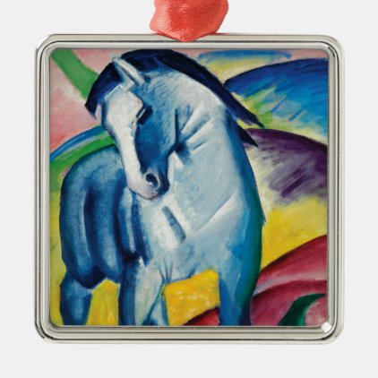 Blue Horse I by Franz Marc Metal Ornament