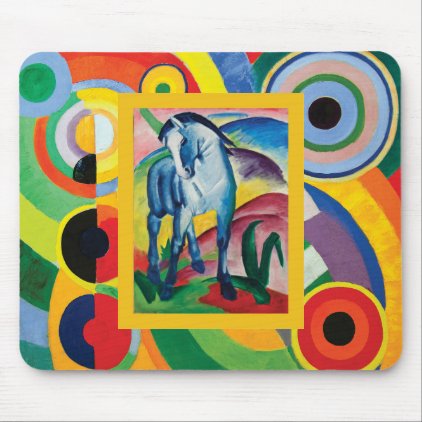 Blue Horse I by Franz Marc Mouse Pad