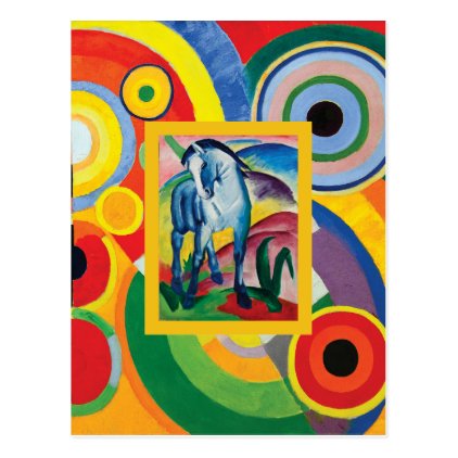 Blue Horse I by Franz Marc Postcard