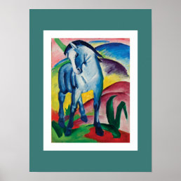 Blue Horse I by Franz Marc Poster