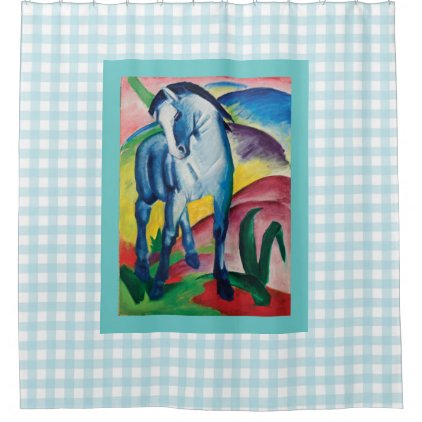 Blue Horse I by Franz Marc Shower Curtain