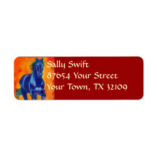 Blue Horse Label