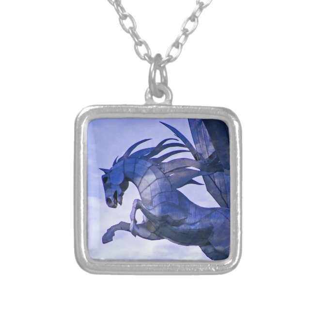 Blue Horse Pendant (Front)