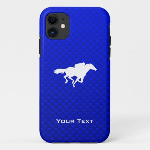Blue Horse Racing iPhone 11 Case