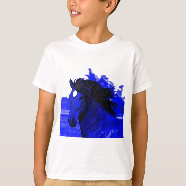 Blue Horse T-Shirt (Front)