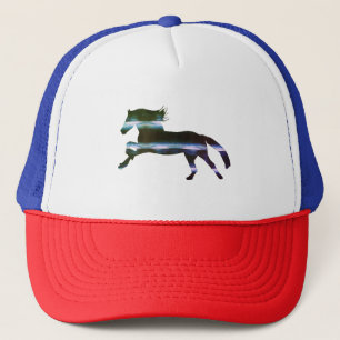 Blue Horse Trucker Hat