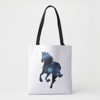 Blue Horses tote