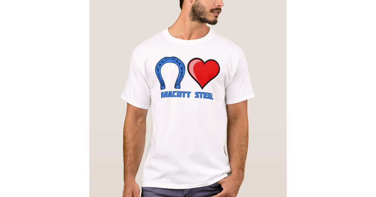 Blue Horseshoe Loves Anacott Steel T Shirt Zazzle Com