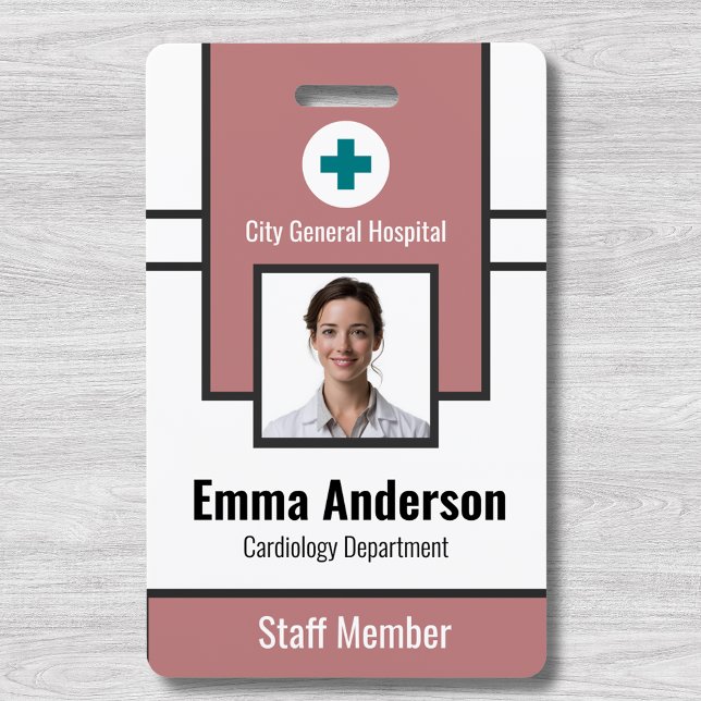 Blue | Hospital Employee Photo ID – Nurse Doctor Badge (Creator Uploaded)