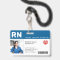 Blue | Hospital Medical Employee Photo ID Badge