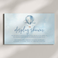 Blue Hot Air Balloon Baby Shower Display Shower