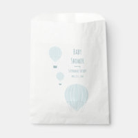 Blue Hot Air Balloon | Baby Shower Favor Bags