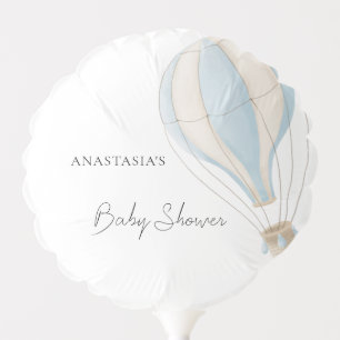 Blue Hot Air Balloon Boy Baby Shower