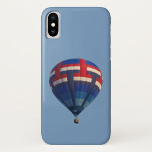 Blue Hot Air Balloon iPhone X Case