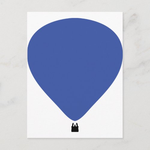 blue hot_air balloon icon postcard