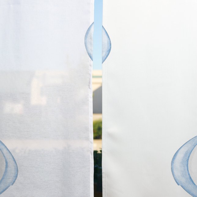 Blue Hot Air Balloons Blackout Curtains (Sheer vs. Blackout)