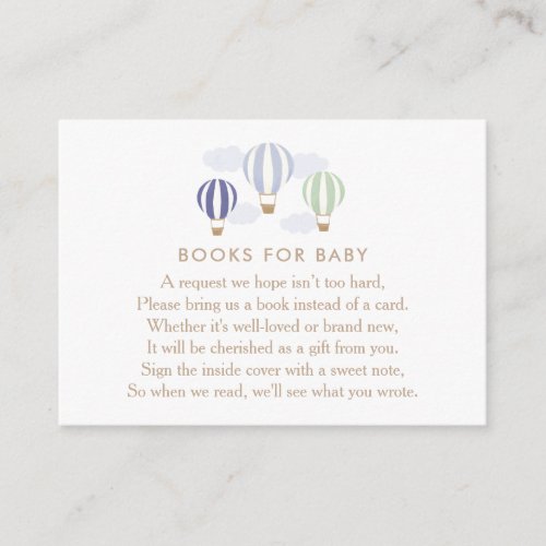 Blue Hot Air Balloons Books for Baby Enclosure Car