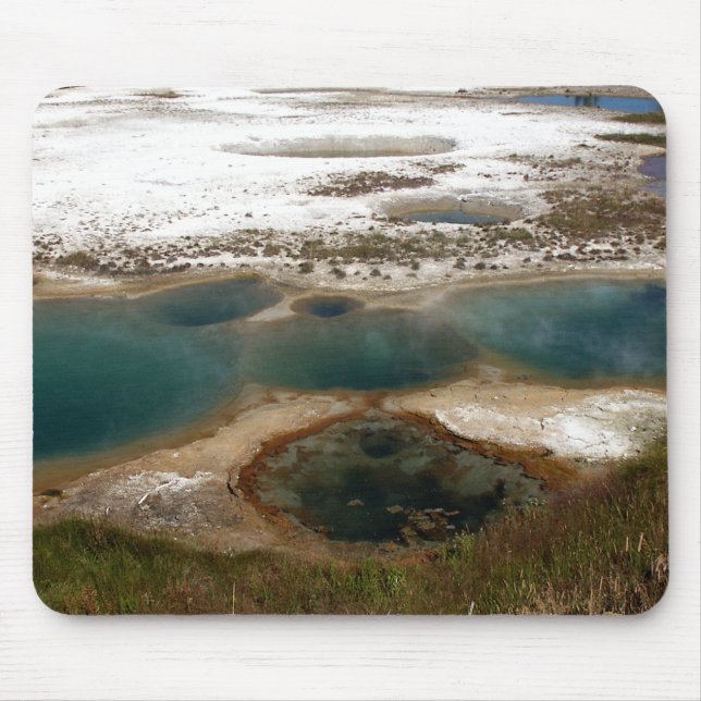 Blue Hot Springs Yellowstone Mouse Pad (Front)