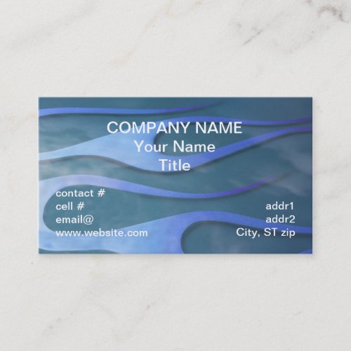 blue hotrod flames with purple tips business card