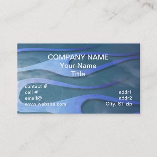Customizable blue hotrod flames with purple tips business card