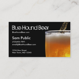 Blue Hound Beer Business Card