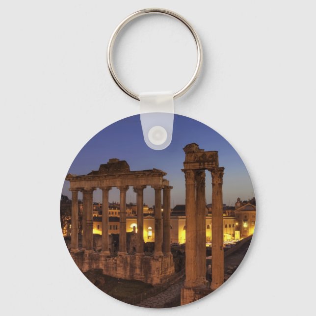Blue hour at the Forum Romanum, Rome Keychain (Front)