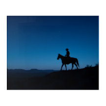 Blue Hour Desert Print - Tranquil