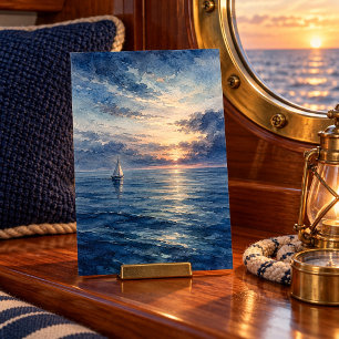 Blue Hour Sail Art Print