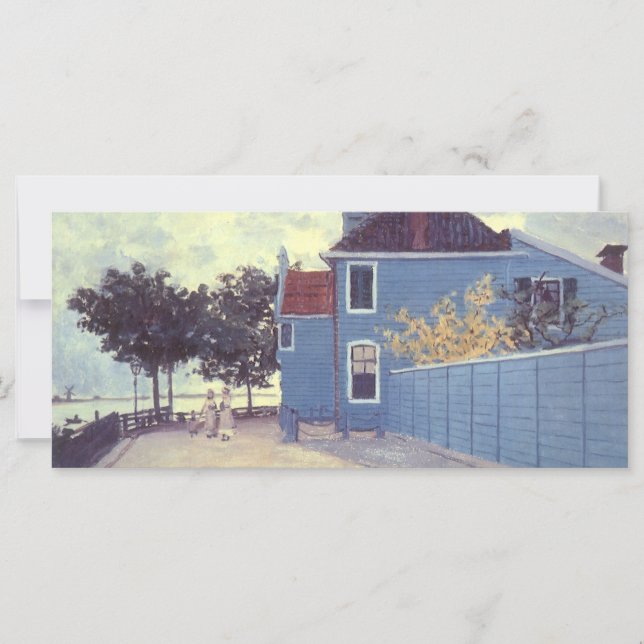 Blue House at Zaandam by Claude Monet (Front)
