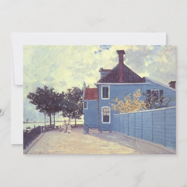 Blue House at Zaandam by Claude Monet (Front)