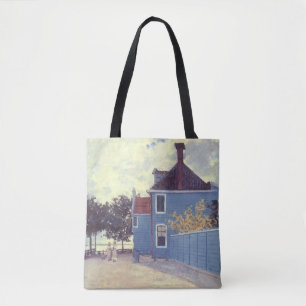 Blue House at Zaandam by Claude Monet Tote Bag