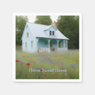 Blue House Housewarming Napkins
