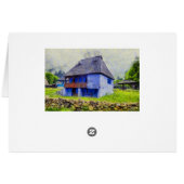 Blue house painting (Back Horizontal)