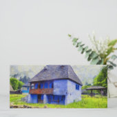 Blue house painting (Standing Front)