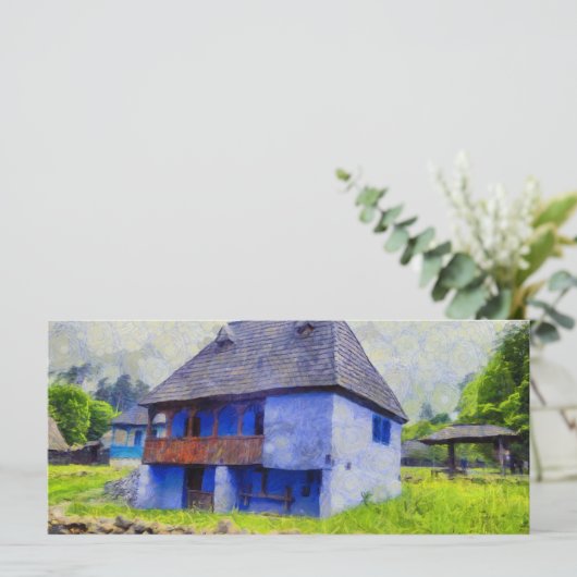 Blue house painting (Standing Front)