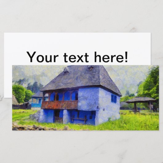 Blue house painting (Front/Back)