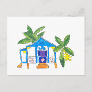 Blue House Postcard