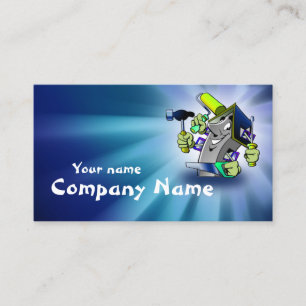 Blue House Repairman Service Business Card
